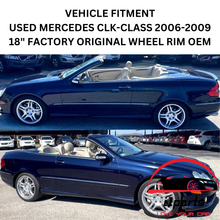 Load image into Gallery viewer, USED MERCEDES CLK-CLASS 2006-2009 18" FACTORY OEM FRONT AMG WHEEL RIM