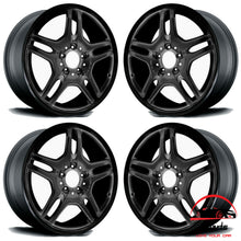 Load image into Gallery viewer, SET OF 4 MERCEDES CLK-CLASS 2006-2009 18" FACTORY OEM STAGGERED WHEELS RIMS