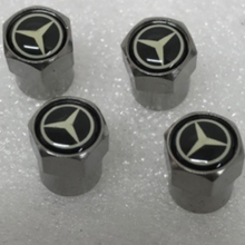 Load image into Gallery viewer, Set of 4 Mercedes Tire Valve Stem Caps For Car 729d6484