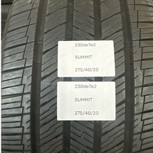 Load image into Gallery viewer, SUMMIT TIRE Used 275/40/20 230de7e2