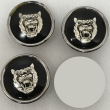 Load image into Gallery viewer, Set of 3 Jaguar Black Wheel Emblem Center Hub Cap MXD6249CA a13840f2