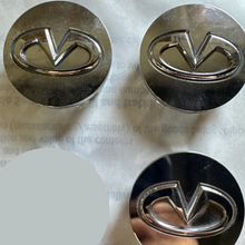 Load image into Gallery viewer, SET OF 3 Infinity SILVER 40343-1CA4A CENTER CAP d2ad292f