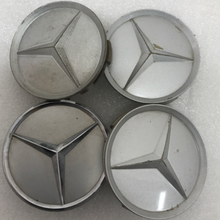 Load image into Gallery viewer, Set of 4 Mercedes-Benz Silver Wheel Center Hub Caps 75mm d14454d2