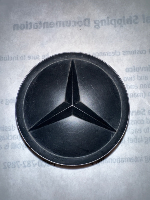 Set of 4 Mercedes-Benz Wheel Center Cap Matte Black 015ddbc3