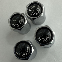 Load image into Gallery viewer, Set of 4 Universal Peugeot Silver Wheel Stem Air Valve Caps f19f7c3dS