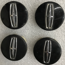 Load image into Gallery viewer, Set of 4 Lincoln Black Wheel Center Caps DPSC-1A096-AA 29a3a6cf