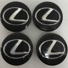 Load image into Gallery viewer, Set of 4 Lexus Black 62mm Center Caps 71A104-0010 95f8931a