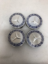 Load image into Gallery viewer, Set of 4 Mercedes 75MM Classic Dark Blue Wheel Center Hub Caps 0e69b2d7