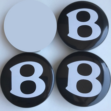 Load image into Gallery viewer, Set of 3 Bentley Black Wheel Center Cap PA6.6 M30 ae200937