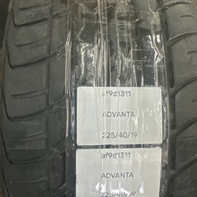 Load image into Gallery viewer, ADVANTA  TIRE USED 225/40/19 af9d1311