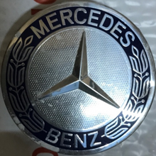 Load image into Gallery viewer, Mercedes 75MM Classic Dark Blue Wheel Center Hub Cap AMG Wreath b48cad67