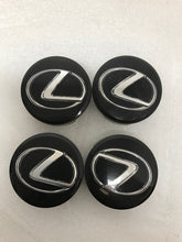 Load image into Gallery viewer, Set of 4 Lexus BLACK 62mm Center Caps 71A104-0010 14e2543b