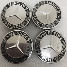 Load image into Gallery viewer, Set of 4 Mercedes 75MM Classic Dark Blue Wheel Center Hub Caps 2200de19