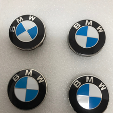 Load image into Gallery viewer, BMW  Blue White 56mm Wheel Center Caps Set of 4 For BMW b79d1e27