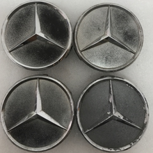 Load image into Gallery viewer, 4x for Mercedes-Benz Matte Black Wheel Center Hub Caps 75mm 758deb1e