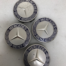 Load image into Gallery viewer, Set of 4 Mercedes-Benz 75MM Classic Dark Blue Wheel Center Caps e2ec234c