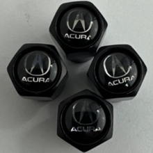 Load image into Gallery viewer, Set of 4 Universal Acura Wheel Stem Air Valve Caps 3f8fc673B