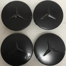 Load image into Gallery viewer, Set of 4 Mercedes 75MM Center Hub Caps AMG Black A1714000025 fad24def