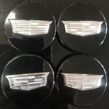 Load image into Gallery viewer, Set of 4 Cadillac Black Wheel Hub Center Cap 9597375 ed92511a
