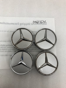 4x for Mercedes-Benz Silver Wheel Center Hub Caps 75mm 046c267c