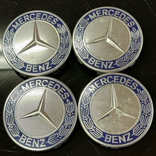 Load image into Gallery viewer, Set of 4 Mercedes-Benz Dark Blue Center Cap 75MM b62a7e4c