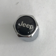 Load image into Gallery viewer, Set of 4 Universal Jeep Silver Wheel Stem Air Valve Caps 058edb6fS