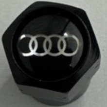 Load image into Gallery viewer, Set of 4 Universal Audi Black Wheel Stem Air Valve Caps 914740acB