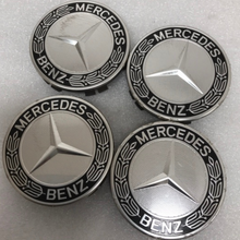 Load image into Gallery viewer, Set of 4 Mercedes 75MM Classic Dark Blue Wheel Center Hub Caps 47205fec