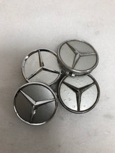 Load image into Gallery viewer, Set of 4 Mercedes-Benz Silver Wheel Center Hub Caps 75mm ac81056c