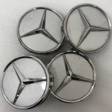Load image into Gallery viewer, 4x for Mercedes-Benz Silver Wheel Center Hub Caps 75mm 7962fcb8