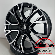Load image into Gallery viewer, BMW X5 X6 2020 2021 2022 86243 36119502663 OEM wheel rim 22 x 11.5 Rear CNC Black