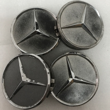 Load image into Gallery viewer, 4x for Mercedes-Benz Matte Black Wheel Center Hub Caps 75mm 758deb1e