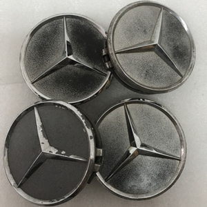 4x for Mercedes-Benz Matte Black Wheel Center Hub Caps 75mm 758deb1e