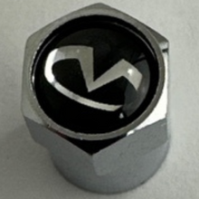 Load image into Gallery viewer, Set of 4 Universal Infiniti Silver Wheel Stem Air Valve Caps d3debc64