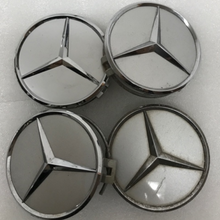 Load image into Gallery viewer, 4x for Mercedes-Benz Silver Wheel Center Hub Caps 75mm c20bfc2a