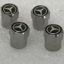 Load image into Gallery viewer, Set of 4 Mercedes Tire Valve Stem Caps For Car 729d6484