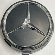 Load image into Gallery viewer, Set of 4 Mercedes Wheel Center Cap Black &amp; Chrome 75 mm A0004000900 1aec94cd