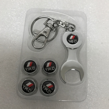 Load image into Gallery viewer, Set of 4 Universal TRD Wheel Air Stem Valve Cap with key 560ff89c