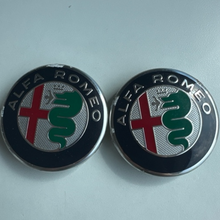 Load image into Gallery viewer, Set of 2 Alfa Romeo Wheel Center Caps Hubcaps Rim Caps 60MM aab06ea1