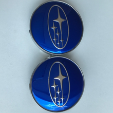 Load image into Gallery viewer, SET OF 2 Subaru Wheel Center Cap Blue 0707711c