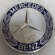 Load image into Gallery viewer, Set of 4 Mercedes Classic Dark Blue Wheel Center Hub Caps AMG Wreath 278a95f