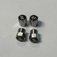 Load image into Gallery viewer, Set of 4 Hyundai Silver Wheel Stem Air Valve Caps 3266aa58