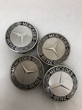Load image into Gallery viewer, Set of 4 Mercedes 75MM Classic Dark Blue Wheel Center Hub Caps c2c798ed