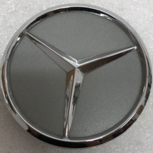 Load image into Gallery viewer, Set of 4 Mercedes-Benz Gray Wheel Center Hub Caps dd4e1257