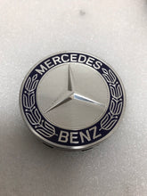 Load image into Gallery viewer, Set of 4 Mercedes 75MM Classic Dark Blue Wheel Center Hub Caps 15b008d4