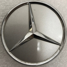 Load image into Gallery viewer, Set of 4 Mercedes-Benz Silver Wheel Center Hub Caps 75mm 23fc508f