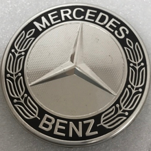 Load image into Gallery viewer, Set of 4 Mercedes Classic Dark Blue Wheel Center Hub Caps AMG Wreath d5dd0508