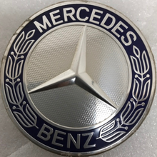 Load image into Gallery viewer, Set of 4 Mercedes 75MM Classic Dark Blue Wheel Center Hub Caps AMG 590fb8dc