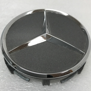 SET OF 3 BLACK Mercedes-Benz Wheel Center Cap 75mm A2204000125 a8362fe1