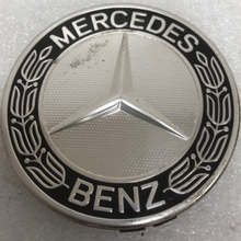 Load image into Gallery viewer, Set of 4 Mercedes Classic Dark Blue Wheel Center Hub Caps AMG Wreath 2c3968c6